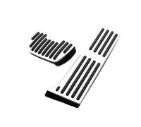 Pedal Coche Alfombrilla Aluminio Para Pedal Freno Acelerador Coche, Antideslizante, Para Toyota Para Highlander XU70 Para Hybrid 2020-2024(2pcs Silver)