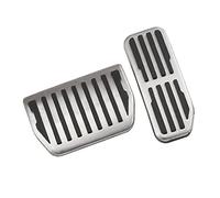 Pedal Coche Para Jaguar Para XE Para XF Para F-Pace 2015-2018 Pedales De Coche De Acero Inoxidable Cubierta Del Pedal Freno Gas Almohadilla Cubierta Pedal del Freno(AT without rest)