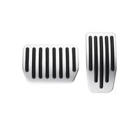 Pedal Coche Para Tesla Para El Modelo 3 Para El Modelo Y 2017-2024 Pedales Pie Gas Combustible Pedal Freno Cubierta Almohadillas Accesorios Funda Pedal Freno(Silver)