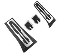 Pedal Coche Para X5 Para X6 F15 F16 E70 E71 E72 Para X7 2008-2020 LHD Kit Pedales Coche Acero Inoxidable Cubierta Pedal Reposapiés Freno Gas Acc.(MT with Rest)