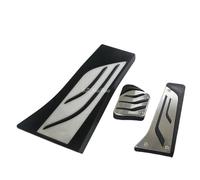 Pedal Coche Pedal Acelerador Y Freno Acero Inoxidable AT, Reposapiés, LHD, Para X5, Para X6, F15, F16, E70, E71, E72, Años 2007, 2008, 2009, 2010, 2011-2018(3PCS)