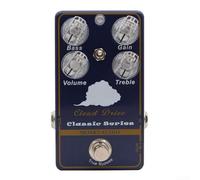 Pedal compacto de sobremarcha para guitarra eléctrica, distorsión de audio con sensibilidad táctil y control único de ecualización (C)
