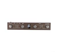 Pedal controlador de pie para MIDI, metal portátil de 212 mm con modo dual BLE/cable, 16 bancos (64 preajustes) y atajos de teclado, compatible con la aplicación CubeSuite, batería de 12 horas/carga