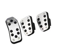 Pedal Cubierta Para Ford Para Fiesta MK7 2009-2015 AT MT Acelerador Pedal Cubierta Aleación De Aluminio Goma Auto Pedales Pedales De Coche Pedales Freno(MT Without Rest)