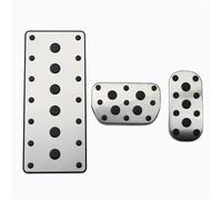 Pedal De Acelerador Acero Inoxidable Para Coche Reposapiés Freno Gas Y Combustible Cubierta Almohadilla Accesorios Para C-HR 2016-2024 piezas del conjunto(AT with rest)