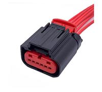 Pedal de acelerador AutoTyco de 6 pines, conector de Sensor de enchufe de acelerador impermeable, enchufe de arnés de cableado Compatible con F~rd 1438153-5 1-1419168-1 ( Color : 6P Female A , Size :