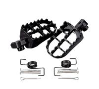 Pedal de aluminio ciclismo, accesorios todoterreno modificación motocicleta, reposapiés delantero(Black)