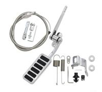 Pedal de aluminio de 2 x 4,5 pulgadas, incluye cable de acelerador, juego de 36 pulgadas con cubierta y soporte de 24 pulgadas, reemplazo directo para mantenimiento y modificación del vehículo