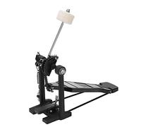 Pedal de Batería Negro, Percusión de Patada de Pie de Batería de Transmisión de Cadena de Aleación única con Cabezal de Martillo para Reemplazo de Pedal