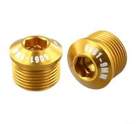 Pedal de bicicleta 2 piezas de aleación de aluminio M14xP1 0 cubiertas a prueba de polvo para pedales de bicicleta con diseño roscado estándar de 14 mm de diámetro (9 mm)