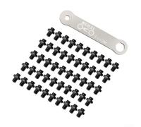 Pedal de bicicleta de acero inoxidable y aleación de aluminio, kit de pasadores antideslizantes, 50 piezas con llave para un mejor agarre (3)