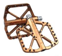 Pedal de bicicleta de aleación 1.4 cm antideslizante Nail MTB (marrón claro