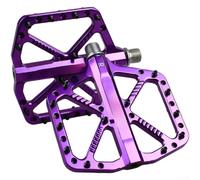 Pedal de bicicleta de aleación 1.4 cm antideslizante Nail MTB (púrpura)