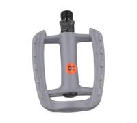 Pedal de bicicleta de carretera plegable para bicicleta de montaña, pieza de repuesto con reflector DU rodamiento de acero y ABS ultraligero, cómodo de usar (gris)