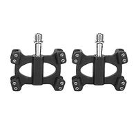 Pedal de Bicicleta de Fibra de Carbono, Pedal de Bicicleta de montaña con Cromo - Soporte de Acero de molibdeno, Accesorio de Ciclismo súper Ligero para Bicicleta Plegable de (3K Matte)
