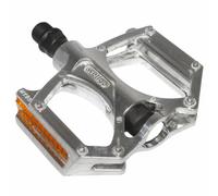 Pedal de bicicleta de montaña - BMX Newton aluminio plateado 9-16" rodamiento (