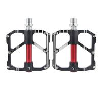 Pedal de bicicleta de montaña con 3 rodamientos, plataforma ligera, aleaciones de aluminio resistentes, pedal plano antideslizante