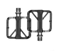Pedal de bicicleta eléctrica con estructura de aleación de aluminio y picos antideslizantes para un máximo agarre, acabado con electroforesis para protección a largo plazo (CNC negro)