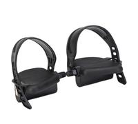 Pedal de Bicicleta estática con Correa, Repuesto de Pedal de Bicicleta giratoria para Accesorio de Ejercicio en Interiores, 1 par