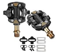 Pedal de bicicleta M8100 MTB con autobloqueo, de fibra de carbono, ultraligero, SPD, piezas for bicicleta de montaña(M8100 Gold)