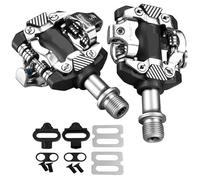 Pedal de bicicleta M8100 MTB con autobloqueo, de fibra de carbono, ultraligero, SPD, piezas for bicicleta de montaña(M8100 Silver)