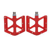 Pedal de bicicleta plegable, resistente, Pedal de bicicleta de montaña, Pedal de Ciclismo de Carretera rojo