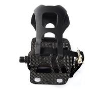 Pedal de bicicleta Spin Bike de 9 cm, pedal con clip de dedo ajustable y correa de diseño moderno | Producto de alta calidad, accesorio de ciclismo de interior duradero de aleación para entrenamiento