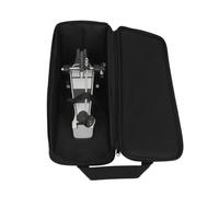 Pedal de bombo de maleta: carcasa impermeable de tela negra, con mecanismo de patada única, estructura reforzada de protección contra picaduras, de protección de viaje orientado al rendimiento