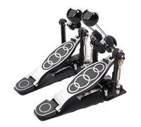 Pedal de Bombo Doble, Pedal de Tambor Doble Antideslizante, Pedal de Tambor Doble de Dos Cadenas para Amantes de La Batería Electrónica, Juego de