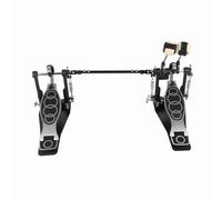 Pedal de bombo doble, pedal de tambor profesional de aluminio y zinc, agarre firme, operación potente y estable, paso de tambor doble para bombo y batería electrónica