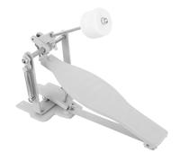 Pedal de Bombo Simple para Batería, Metal Plata, un Pedal