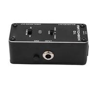 Pedal de búfer Pedal de efecto DI Negro Multifuncional Guitarra eléctrica Pedales de bajo Interfaz de XLR sintonizador automático para guitarra