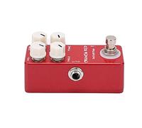 Pedal de cambio de tono, efecto de distorsión, carcasa de Metal, interruptor de pie de Bypass verdadero rojo para guitarra eléctrica, pedal de caída de bajo, pedales mooer