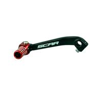 Pedal de cambio scar-negro/puntera roja para moto repuestos accesorios piezas