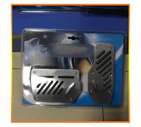 Pedal de Coche Kit De Cubierta Pedal Antideslizante Coche Transmisión Automática Manual Aluminio Universal Accesorios Automotriz Cubiertas Pedales Coche(Automatic Black)