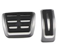 pedal de coche Para A5 B8 2007-2015 A4 8K 2008-2015 Q5 8R 2005-2017 A6 C7 AT Reposapiés Freno Combustible Gas Almohadillas Pedales RHD Cubierta Pedal Coche(AT without Rest)