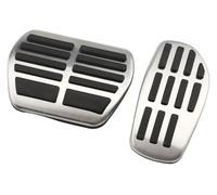 pedal de coche Para Captur Para Kaptur 2019-2023 Alfombrillas Descanso Cubierta Para Pedal Freno Combustible Gas AT MT Pedales Coche Cubiertas Almohadillas Goma(AT without Rest)