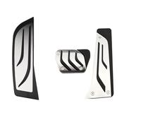 Pedal de Coche Para F20 F30 F31 316i 320i 328i 1 3 4 Series Sport Gas Pedal De Freno Cubierta Pedales Descanso Kit RHD Reposapiés Pad Cover Cubiertas Pedales Coche(AT with Rest)