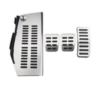 Pedal de Coche Para Para Polo Para Golf 4 Para Bora Para Beetle Asiento Pedal Muerto Acero Inoxidable Reposapiés LHD Pedales Coche Cubiertas Pedales Coche(MT with REST)