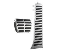 pedal de coche Para Q3 2013-2018 LHD Acelerador Freno Reposapiés Pedal Almohadillas Cubierta Coche estilo Pedales Cubiertas Goma(AT Without Rest)