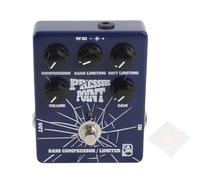 Pedal de compresor de bajo Efecto de Punto de presión True Bypass Carcasa de aleación de Aluminio Resistente Pedal de Efecto de Guitarra para presentaciones en Vivo y grabación de