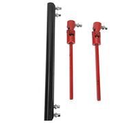 Pedal de contrabajo, eje de transmisión doble del tambor, enlace del pedal, pedales de bombo doble, varilla de conexión del eje de transmisión de metal profesional de reemplazo de la barra, (negro)