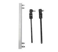 Pedal de contrabajo, eje de transmisión doble del tambor, enlace del pedal, pedales de bombo doble, varilla de conexión del eje de transmisión de metal profesional de reemplazo de la barra, (plata)
