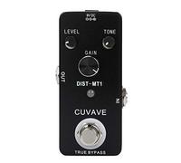 Pedal de Efecto de distorsión de Guitarra eléctrica, Mini Pedal de Efecto de distorsión True Bypass con Carcasa de Metal Completo