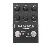 Pedal de Efecto de Guitarra, Ecualizador de 3 Bandas Pedal de Distorsin de Metal Bajo Medio Ganancia Alta Boost EQ de Refuerzo Efector de Guitarra Elctrica para