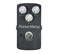 Pedal De Efecto De Guitarra Eléctrica Con Distorsión De Metal De Bolsillo, Accesorios De Bajo De Guitarra De Bypass Verdadero De Tono Medio Accesorios para efectos de guitarra