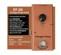 Pedal de efecto de guitarra eléctrica de 9 V, 10 efectos de sonido, guitarra compacta y portátil, pedales de efectos de sobremarcha vintage para concierto, escenario, práctica, estudio en vivo