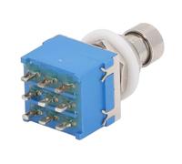 Pedal de efecto de guitarra, interruptor de pie, 9 pines, 3PDT, 9 pines, botón pulsador de enclavamiento, interruptor de pie, botón pulsador, True Bypass, efectos de guitarra,