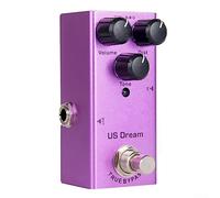 Pedal de efecto de guitarra portátil, distorsión, retraso, coro, trémolo, sobremarcha digital