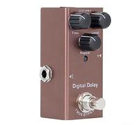 Pedal de efecto de guitarra portátil, retardo, distorsión, coro, trémolo, overdrive digital